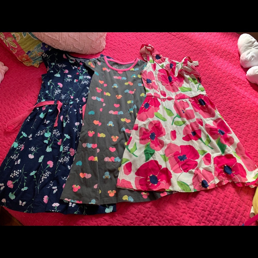 Carter,s, Crazy 8 and Disney dresses 5-6X